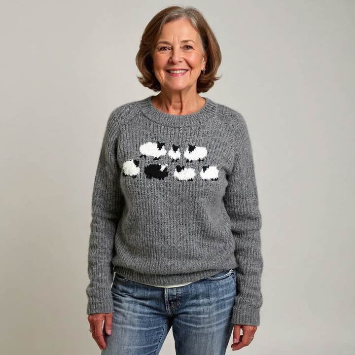 Laera & Cole - Classic Icelandic Wool Knit Sweater