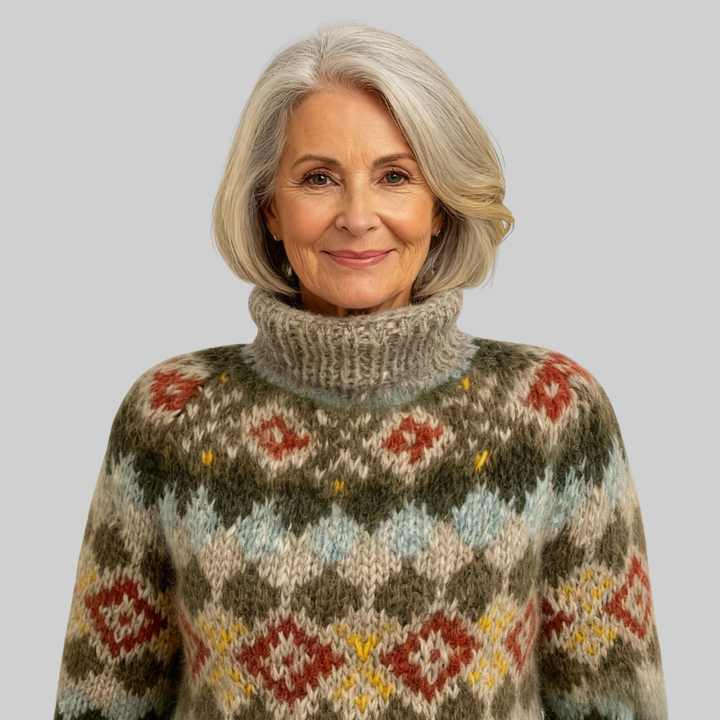Laera & Cole - Classic Icelandic Wool Knit Sweater