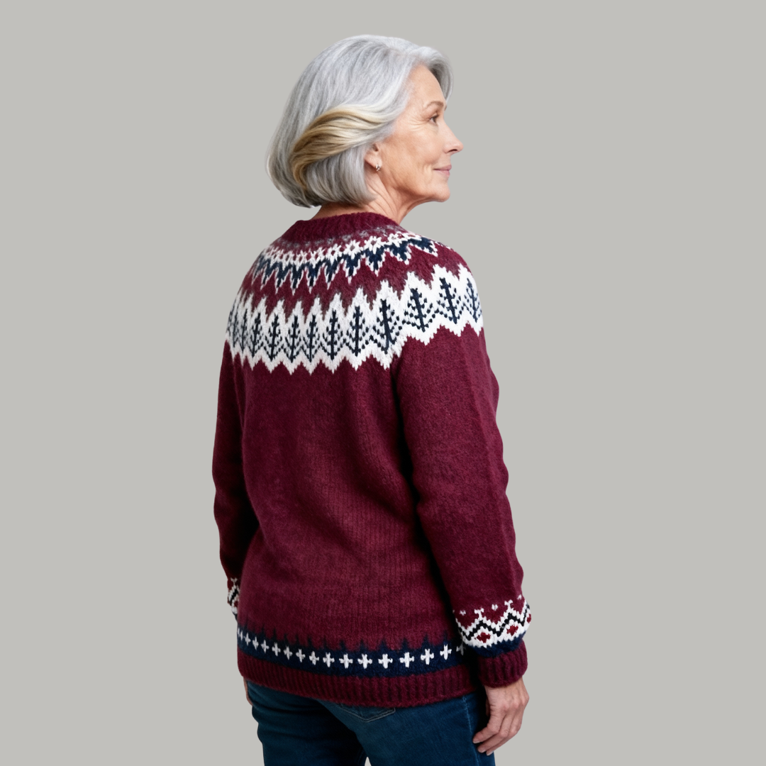 Laera & Cole - Classic Icelandic Wool Knit Sweater