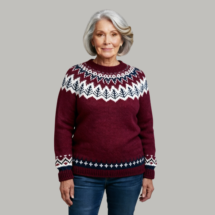 Laera & Cole - Classic Icelandic Wool Knit Sweater