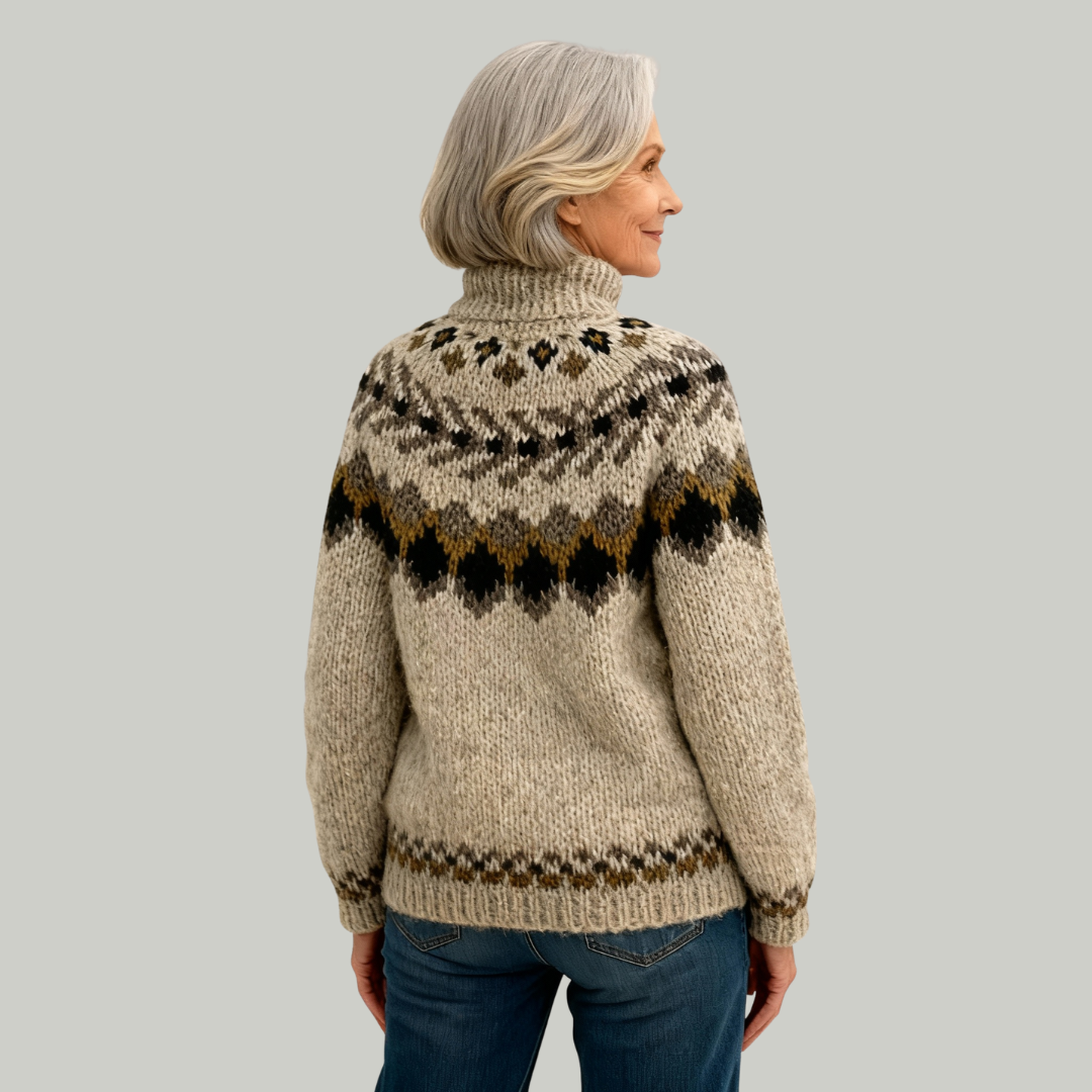 Laera & Cole - Classic Icelandic Wool Knit Sweater