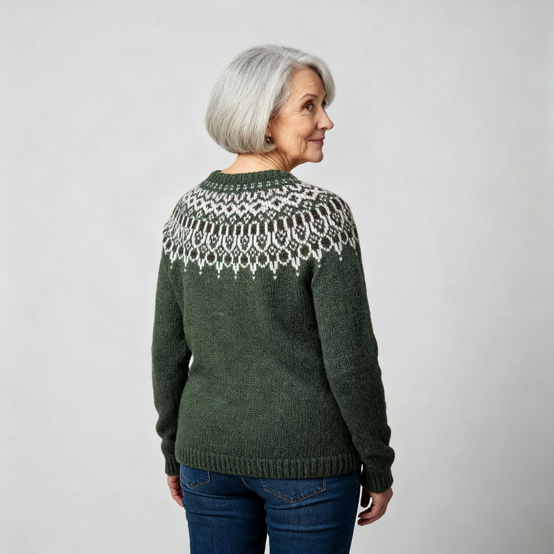 Laera & Cole - Classic Icelandic Wool Knit Sweater
