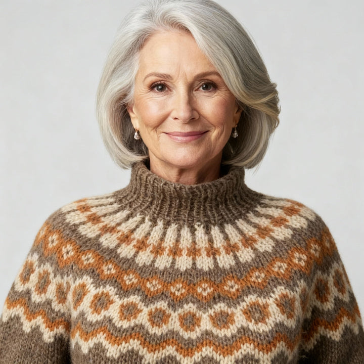 Laera & Cole - Classic Icelandic Wool Knit Sweater