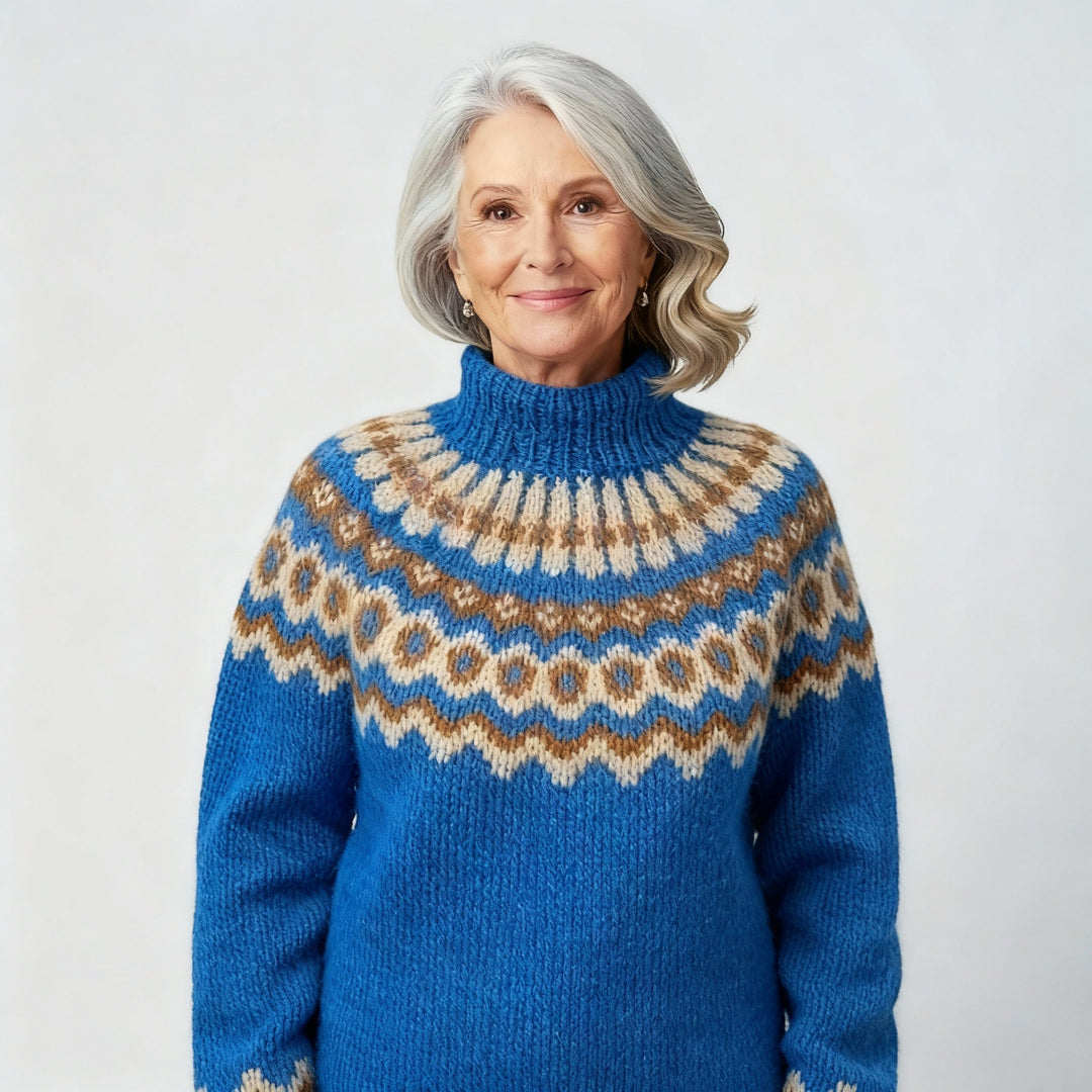 Laera & Cole - Classic Icelandic Wool Knit Sweater
