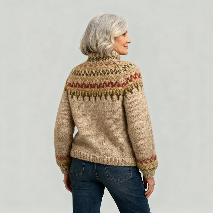 Laera & Cole - Classic Icelandic Wool Knit Sweater