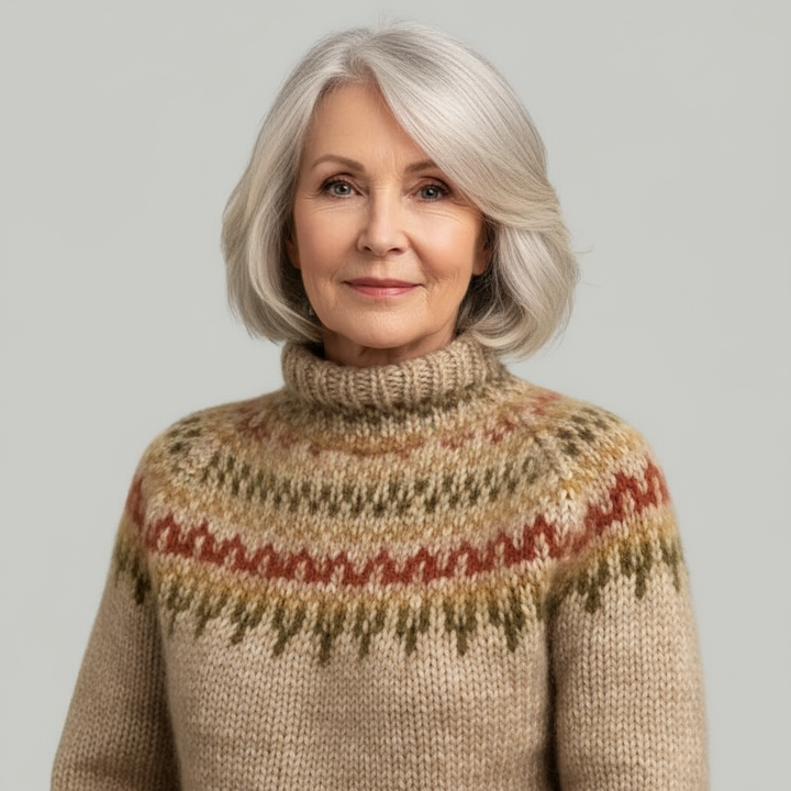 Laera & Cole - Classic Icelandic Wool Knit Sweater