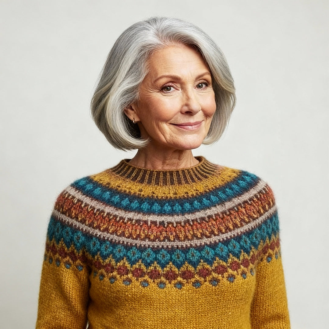 Laera & Cole - Classic Icelandic Wool Knit Sweater