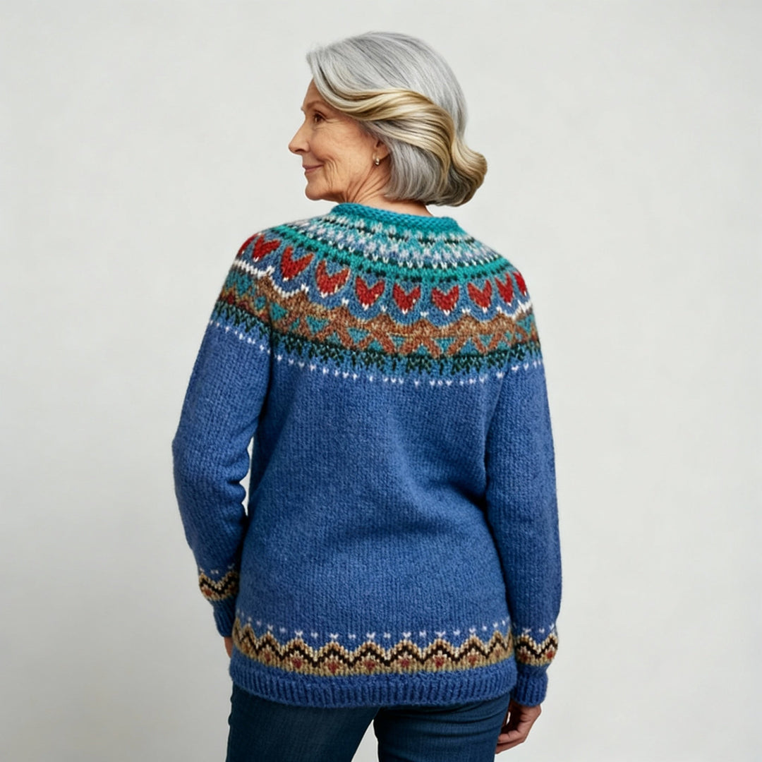 Laera & Cole - Classic Icelandic Wool Knit Sweater