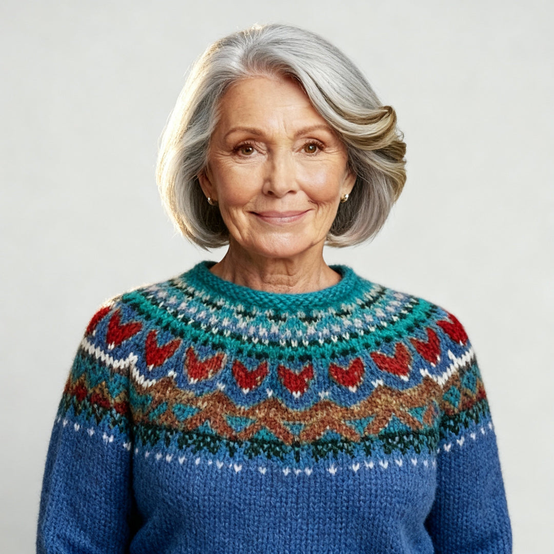 Laera & Cole - Classic Icelandic Wool Knit Sweater