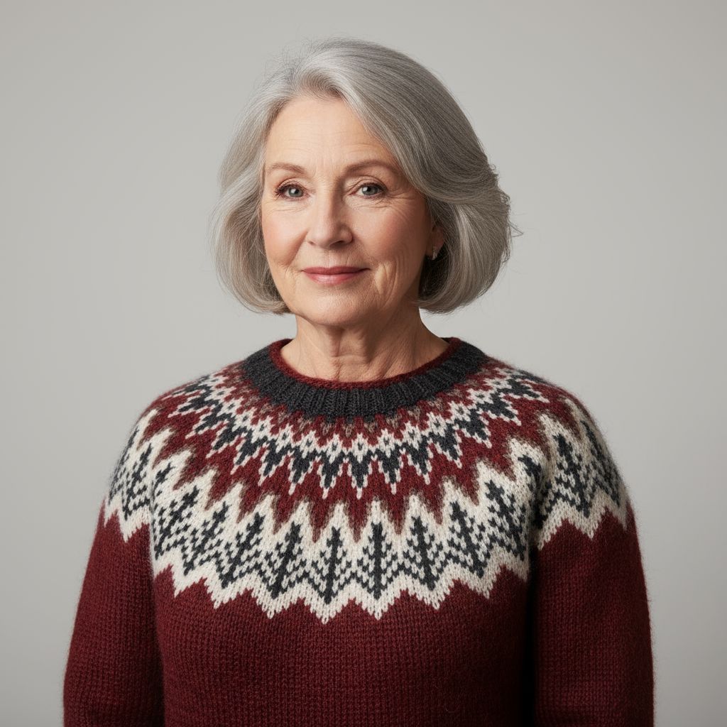 Laera & Cole - Classic Icelandic Wool Knit Sweater