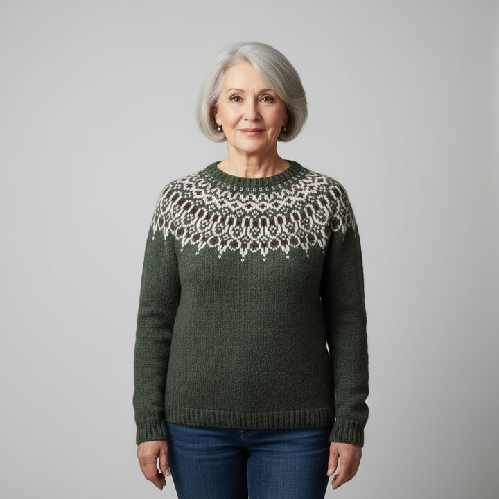 Laera & Cole - Classic Icelandic Wool Knit Sweater