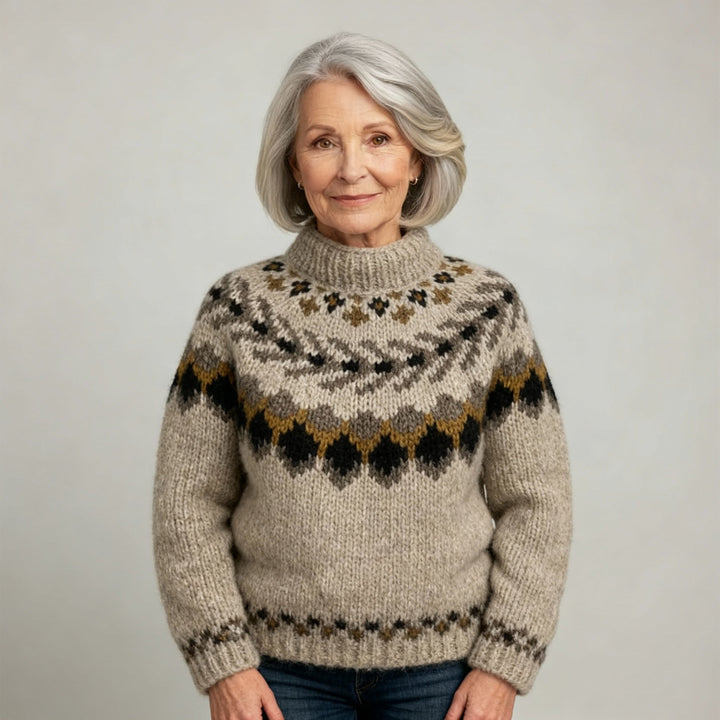 Laera & Cole - Classic Icelandic Wool Knit Sweater