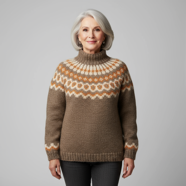 Laera & Cole - Classic Icelandic Wool Knit Sweater