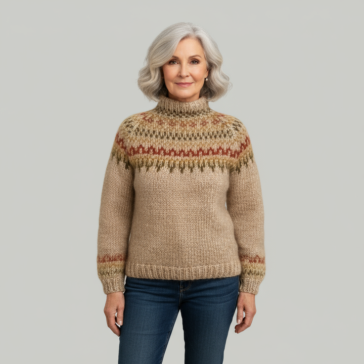 Laera & Cole - Classic Icelandic Wool Knit Sweater