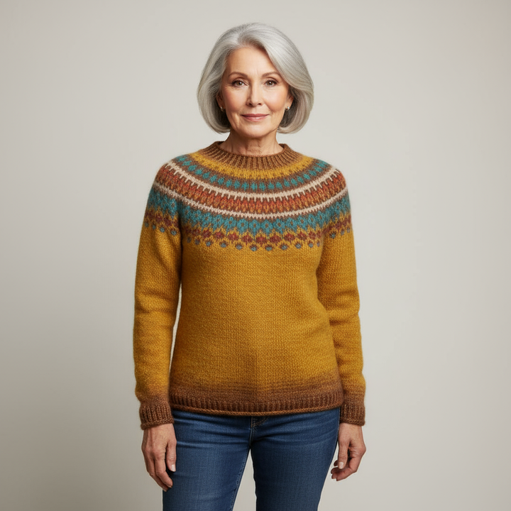 Laera & Cole - Classic Icelandic Wool Knit Sweater