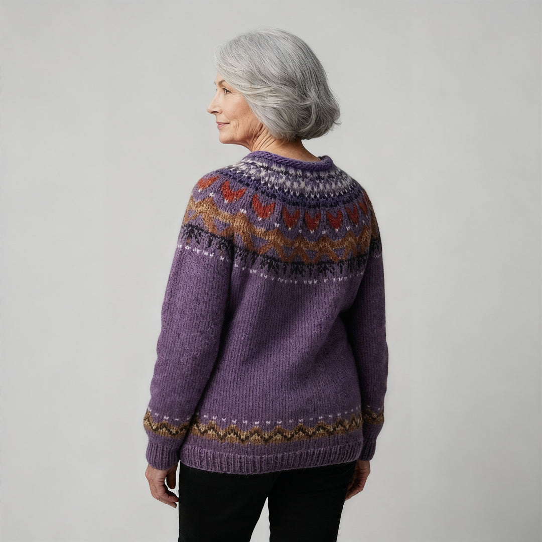 Laera & Cole - Classic Icelandic Wool Knit Sweater