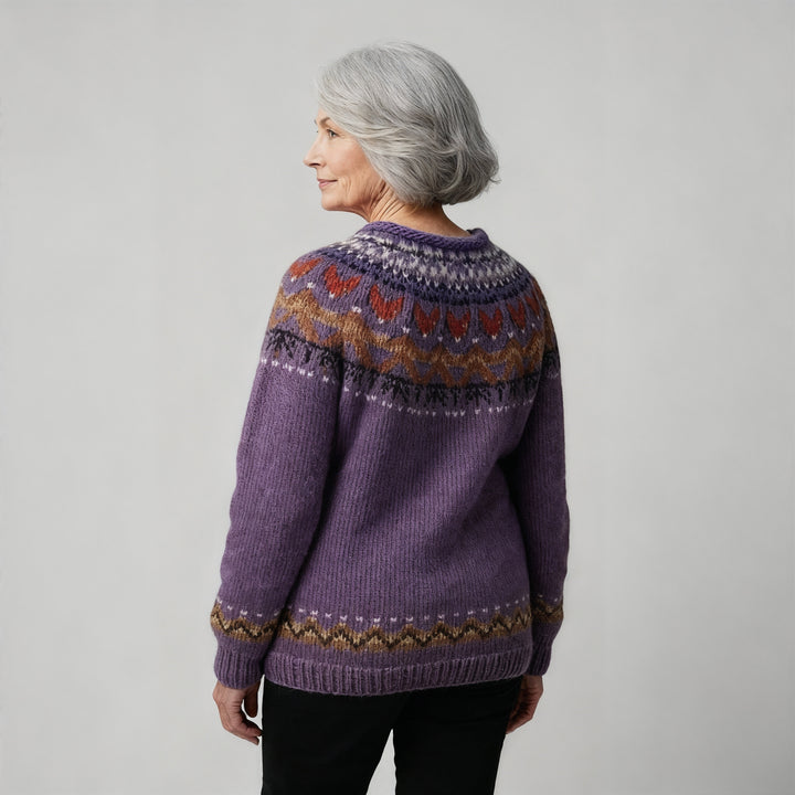 Laera & Cole - Classic Icelandic Wool Knit Sweater