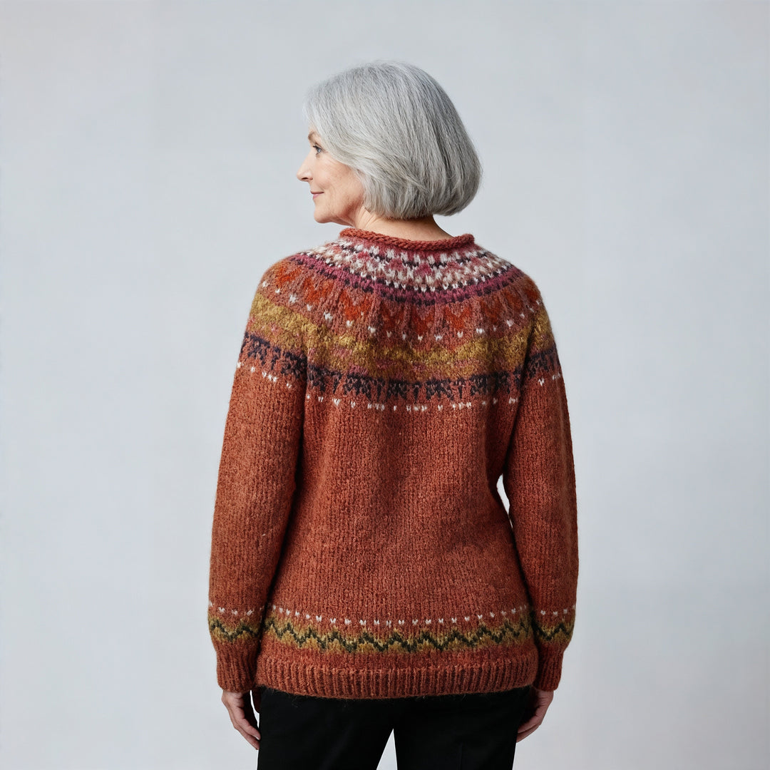 Laera & Cole - Classic Icelandic Wool Knit Sweater