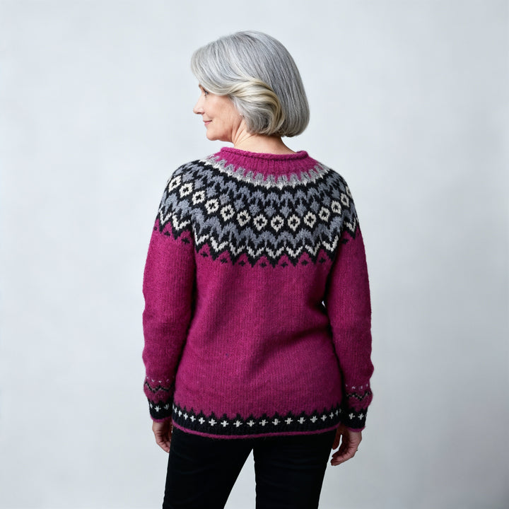 Laera & Cole - Classic Icelandic Wool Knit Sweater