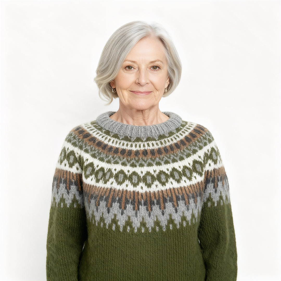 Laera & Cole - Classic Icelandic Wool Knit Sweater