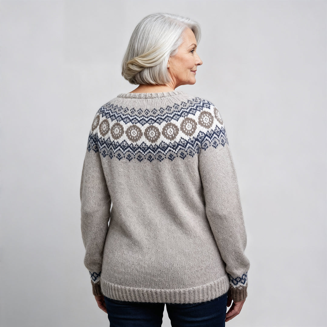 Laera & Cole - Classic Icelandic Wool Knit Sweater
