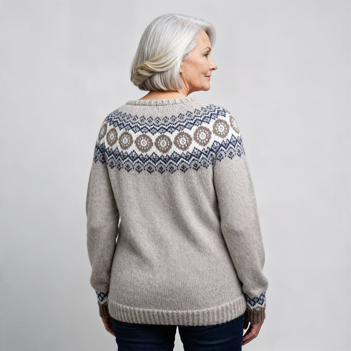 Laera & Cole - Classic Icelandic Wool Knit Sweater