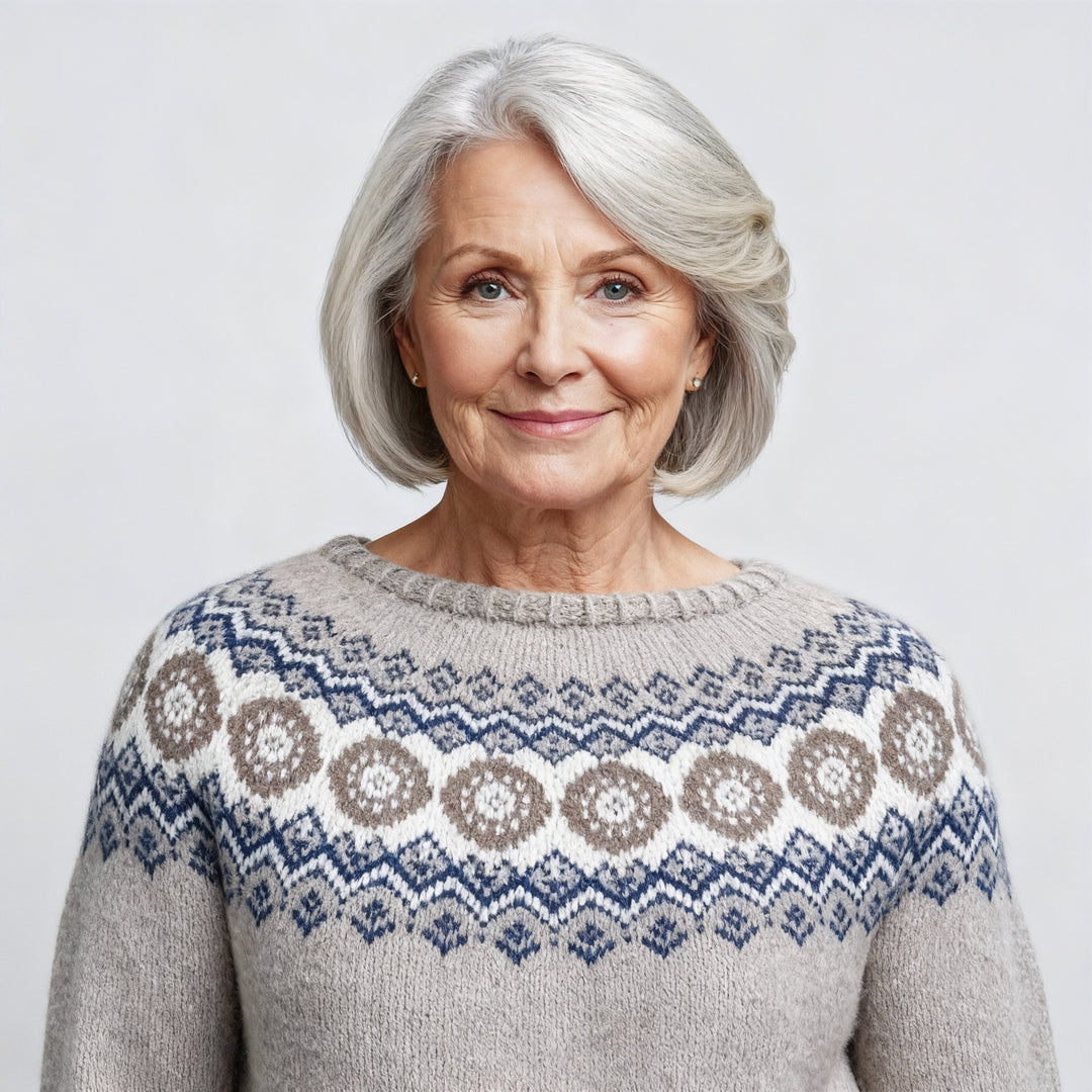 Laera & Cole - Classic Icelandic Wool Knit Sweater