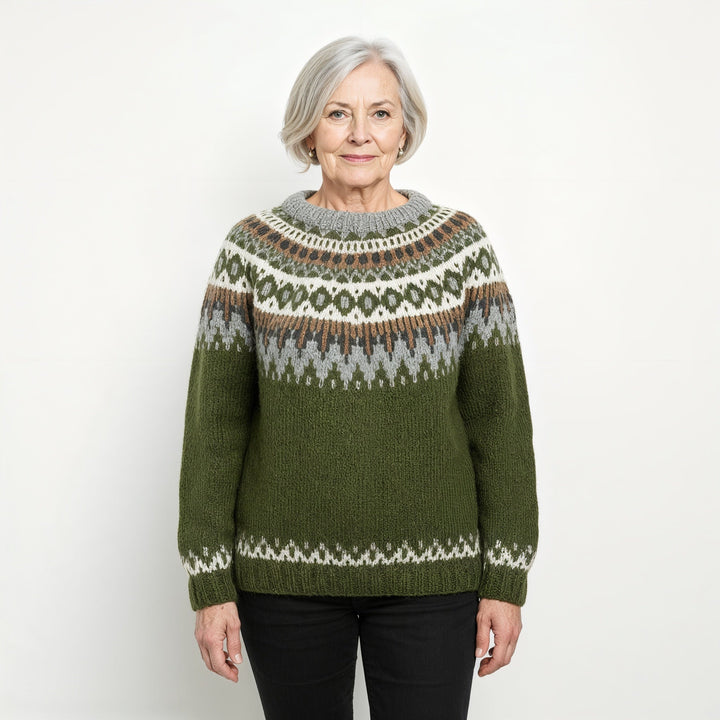 Laera & Cole - Classic Icelandic Wool Knit Sweater