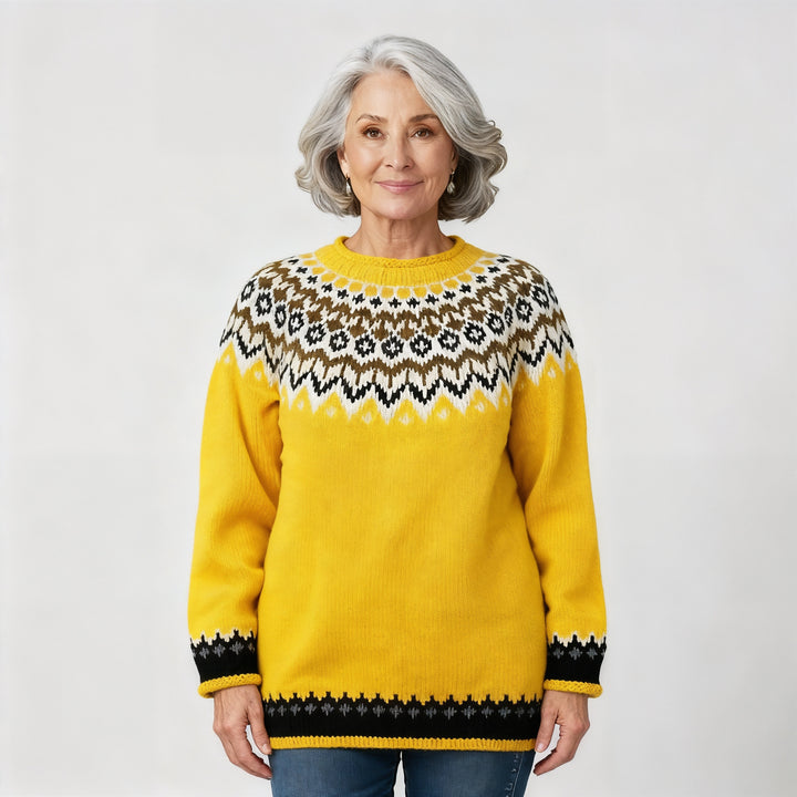Laera & Cole - Classic Icelandic Wool Knit Sweater