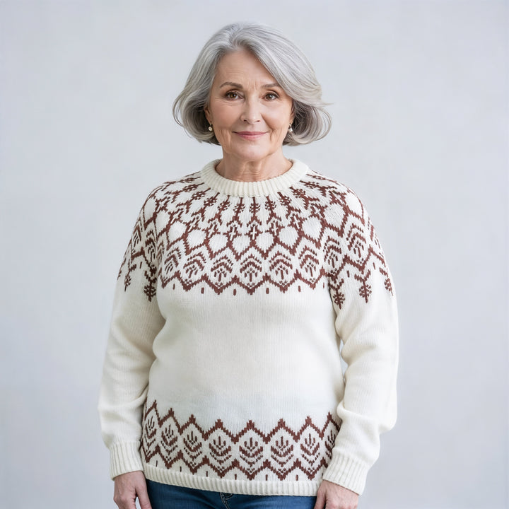 Laera & Cole - Classic Icelandic Wool Knit Sweater