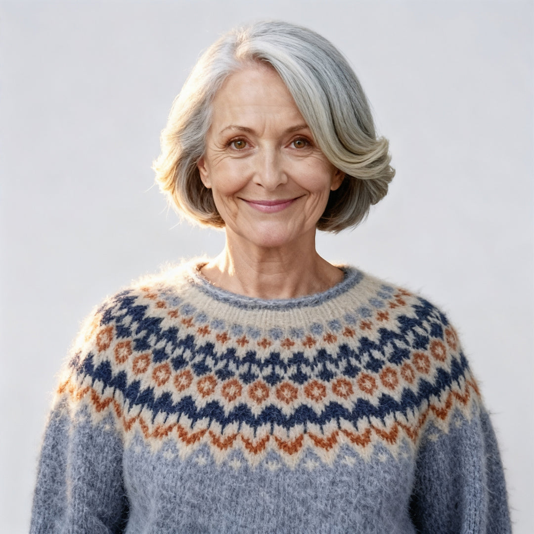 Laera & Cole - Classic Icelandic Wool Knit Sweater