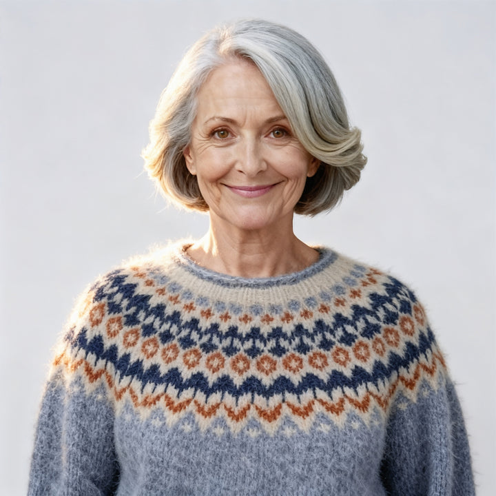 Laera & Cole - Classic Icelandic Wool Knit Sweater