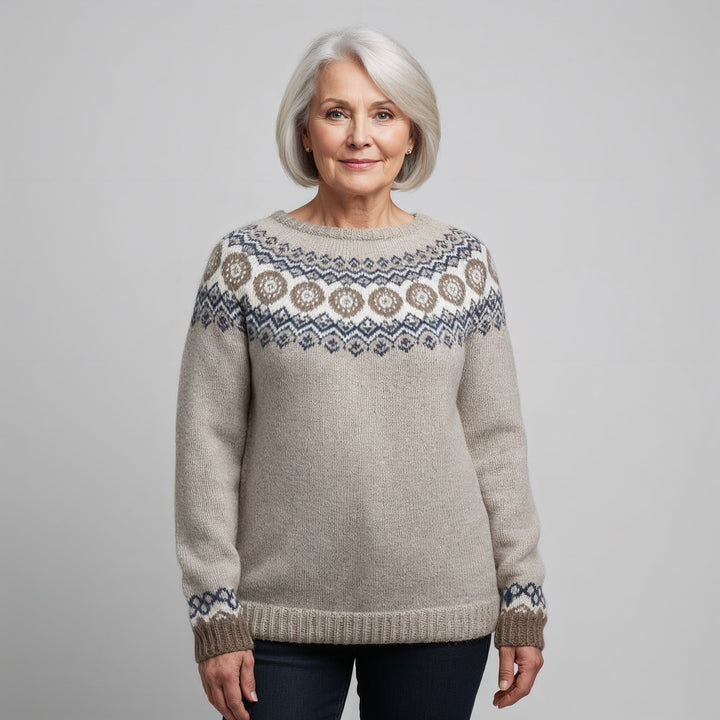 Laera & Cole - Classic Icelandic Wool Knit Sweater