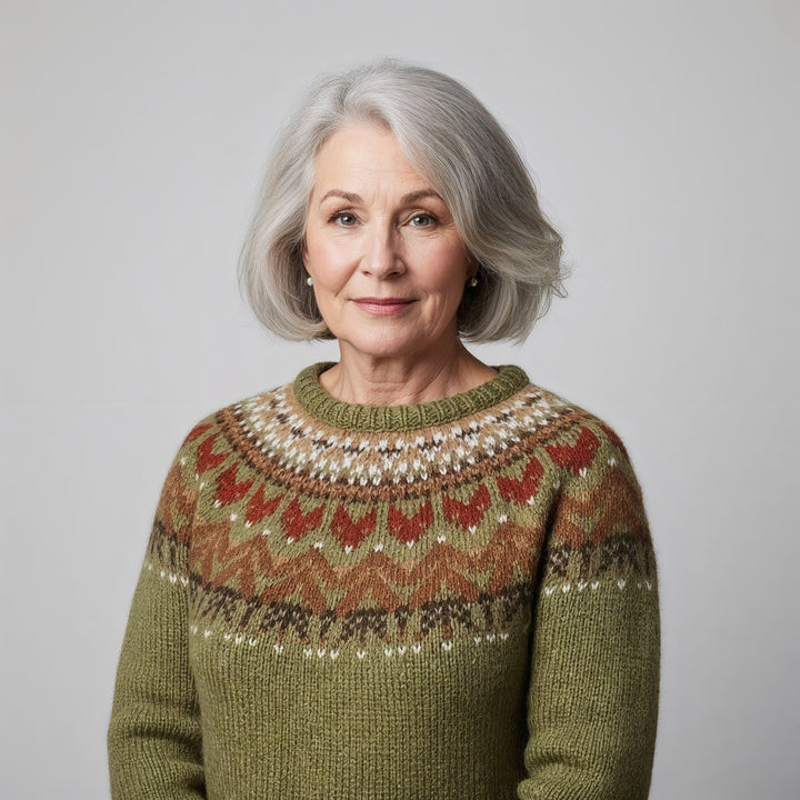 Laera & Cole - Classic Icelandic Wool Knit Sweater
