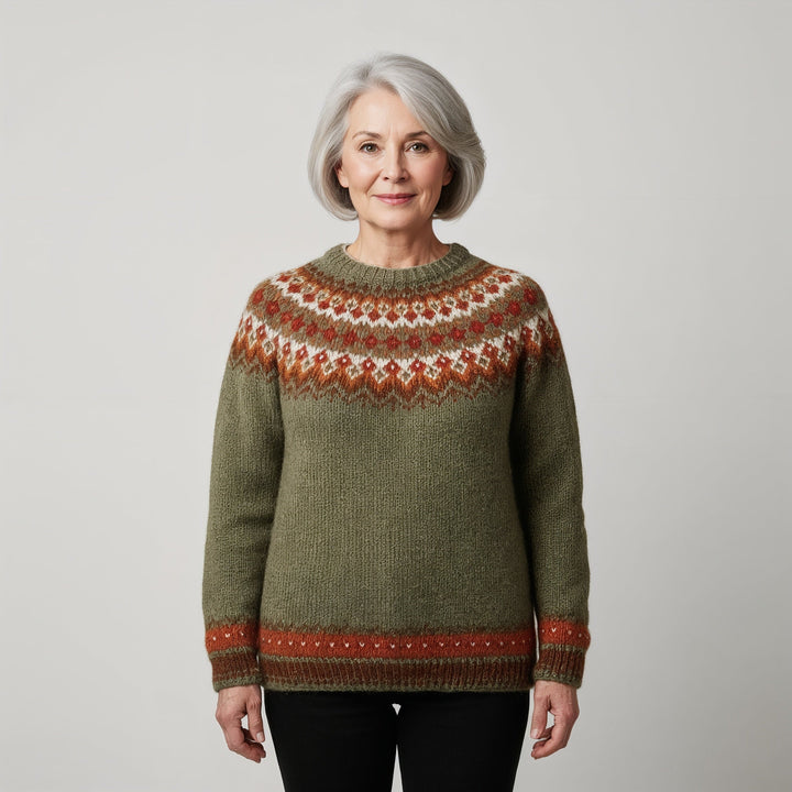 Laera & Cole - Classic Icelandic Wool Knit Sweater