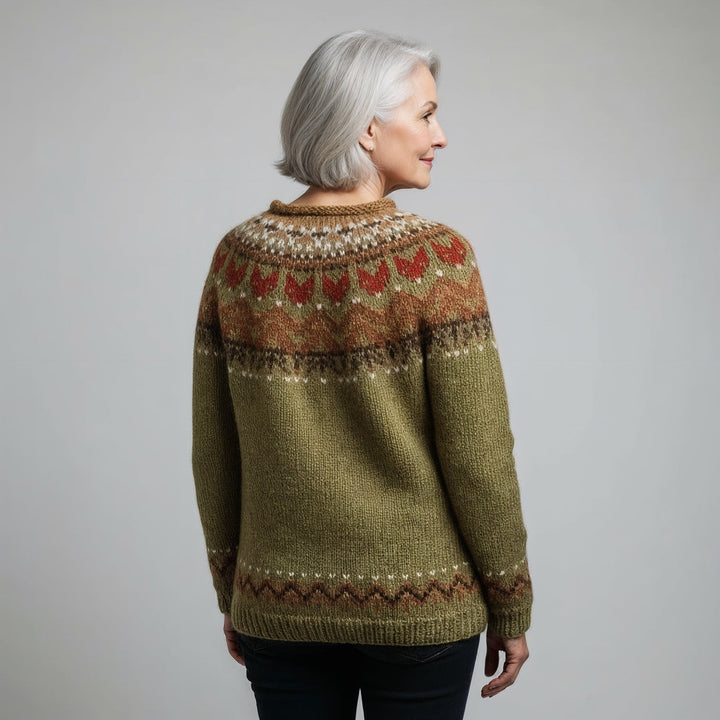 Laera & Cole - Classic Icelandic Wool Knit Sweater