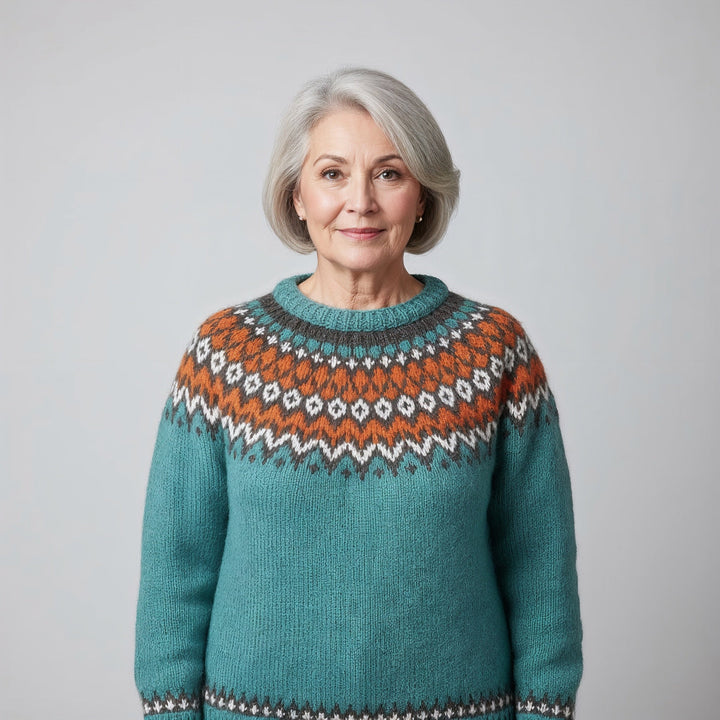 Laera & Cole - Classic Icelandic Wool Knit Sweater