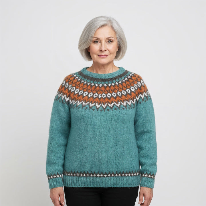 Laera & Cole - Classic Icelandic Wool Knit Sweater