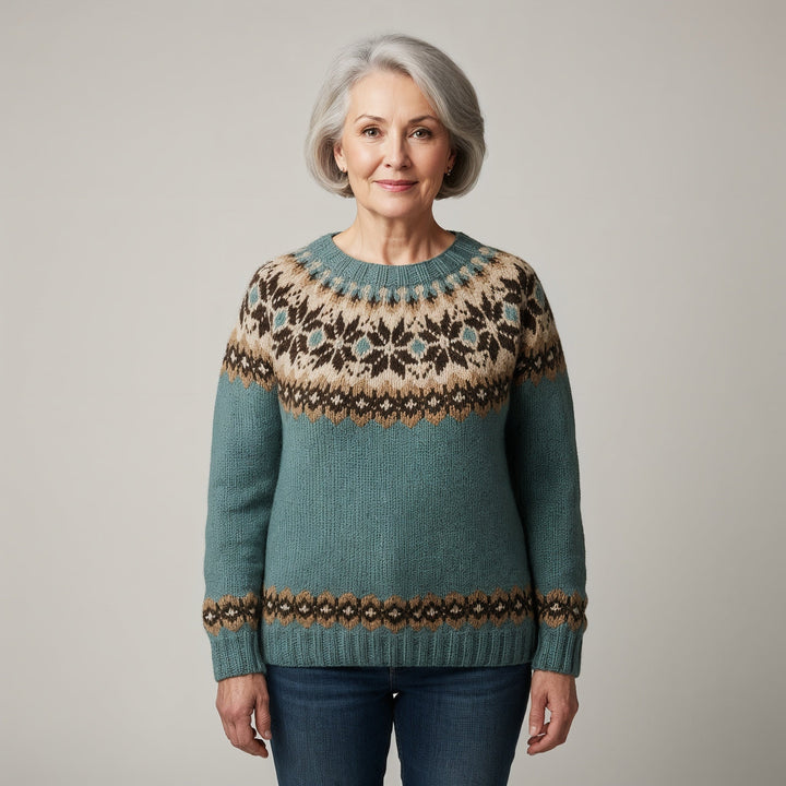 Laera & Cole - Classic Icelandic Wool Knit Sweater