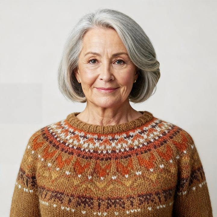 Laera & Cole - Classic Icelandic Wool Knit Sweater
