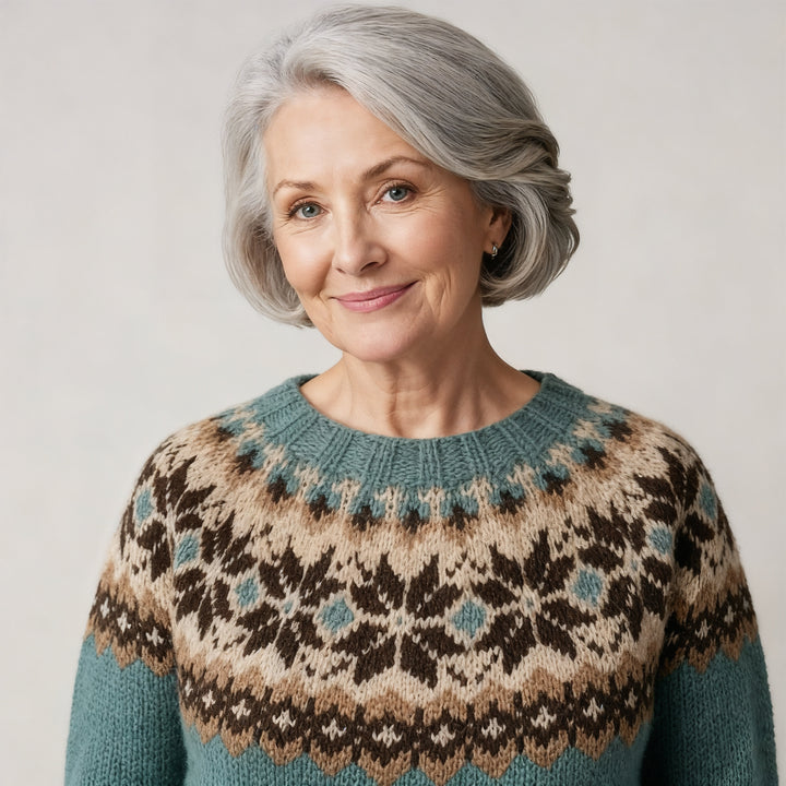 Laera & Cole - Classic Icelandic Wool Knit Sweater