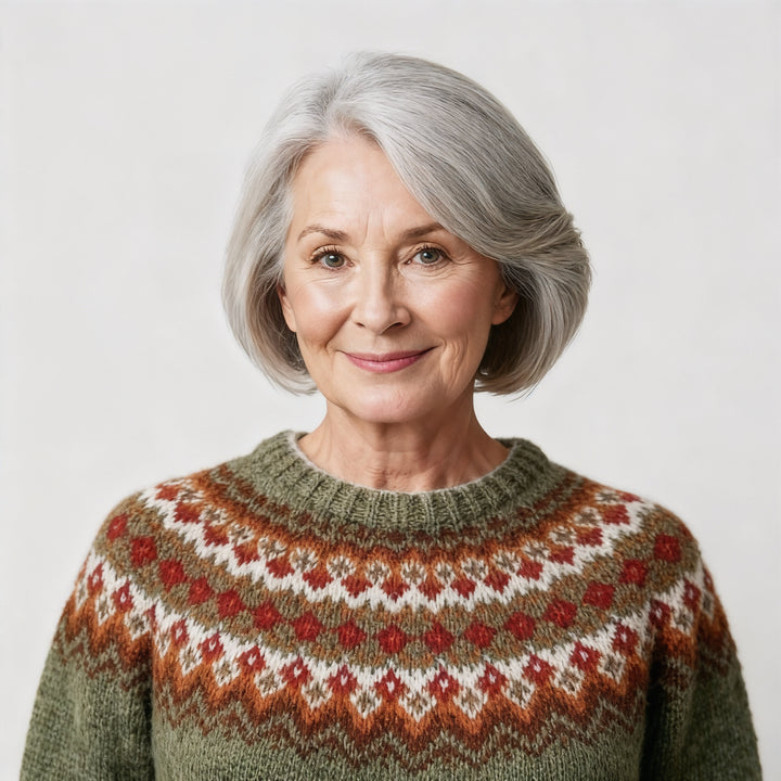 Laera & Cole - Classic Icelandic Wool Knit Sweater