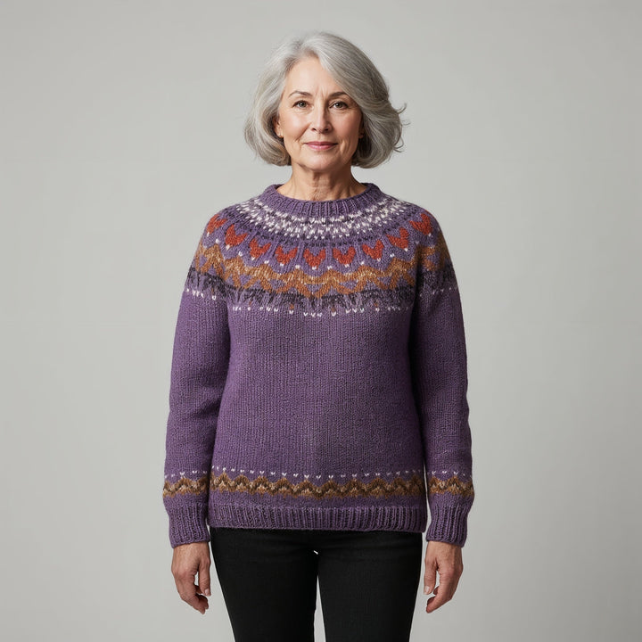 Laera & Cole - Classic Icelandic Wool Knit Sweater